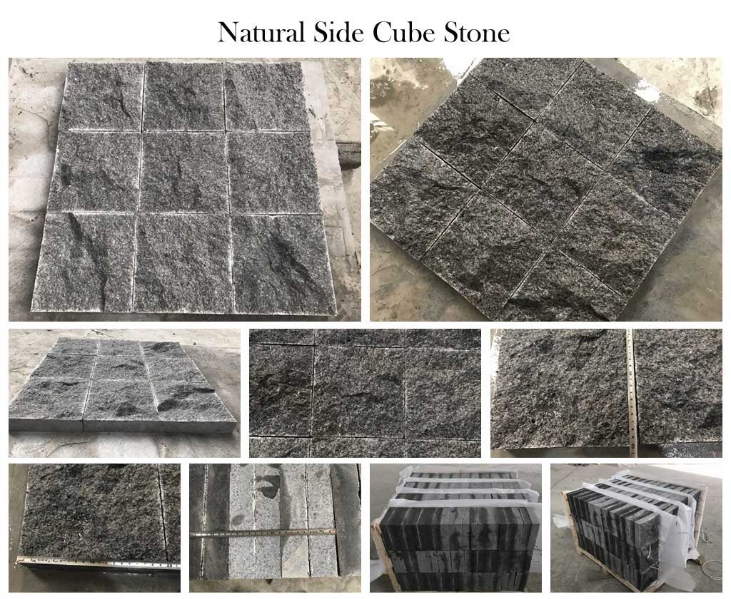 Natural side Cube Stone
