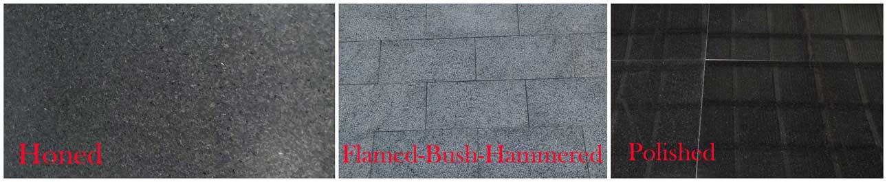 Different Finish of The ZJ Black Stone 