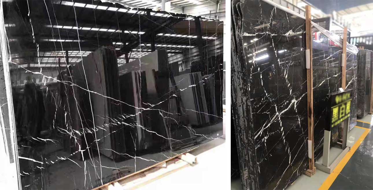Series3 ：China Black Nero Marquina Marble Slab