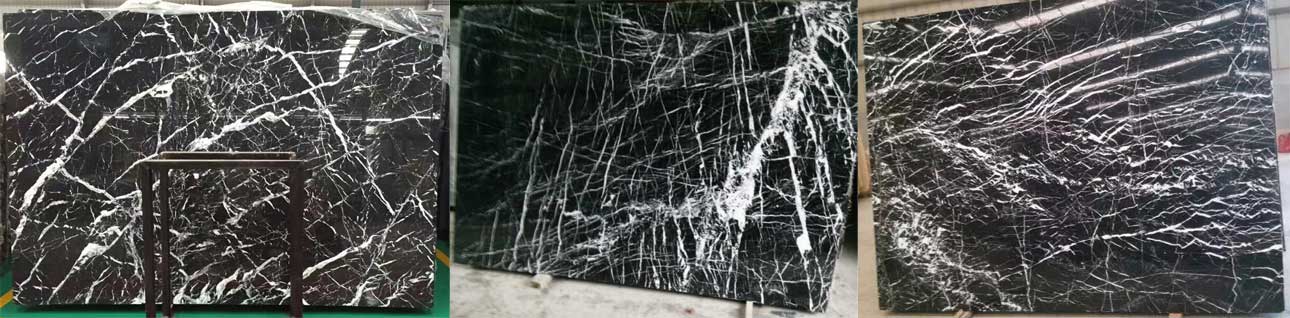 Series4 China Black Nero Marquina Marble Slab
