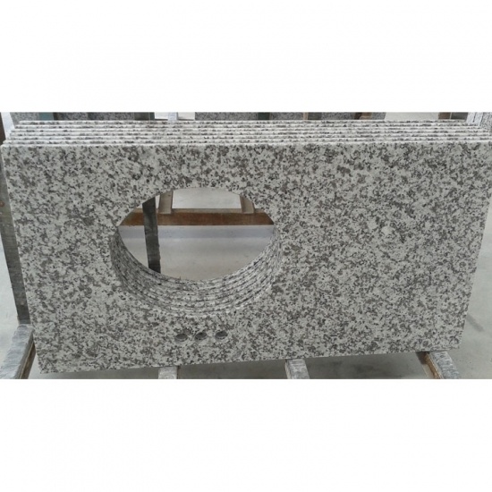 comptoir de cuisine en granit blanc g439