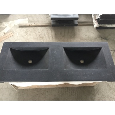 éviers en granit noir pour salle de bain
