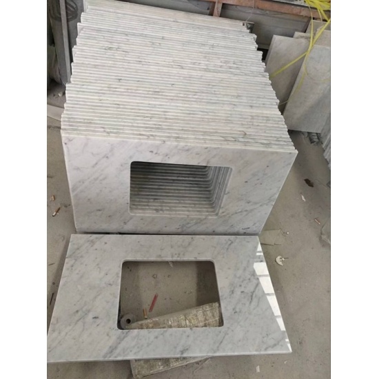 carrara white marble tops