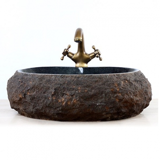 évier de navire en granit foncé padang