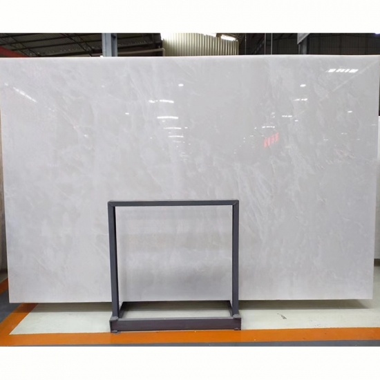 marbre onyx blanc neige