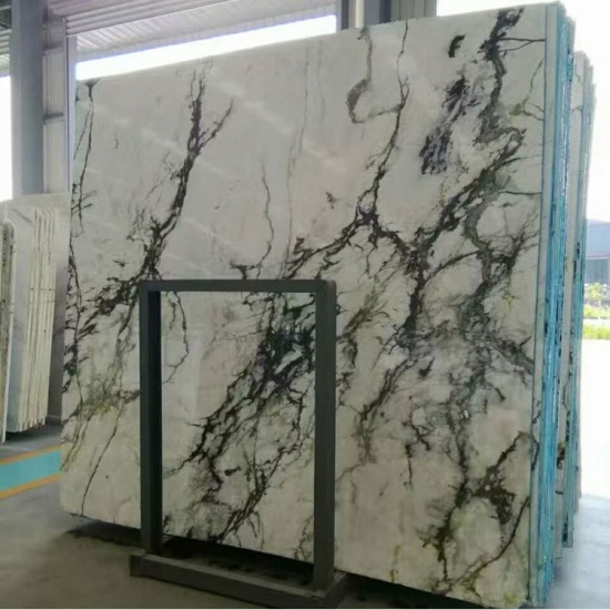 orchidée jade marbre blanc