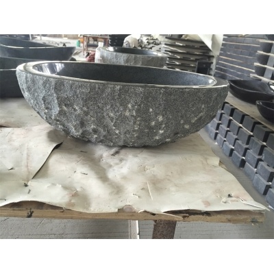 évier de granit gris pas cher, évier en pierre extérieure, extérieur tablier ciselé